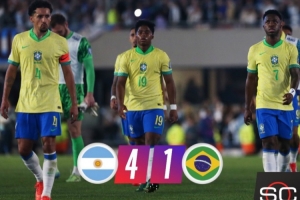 惨败！巴媒痛批巴西1-4阿根廷：重演1-7的耻辱！